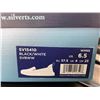 Image 5 : 1 Pair of Silverts Women's Wide Width Supportive Slip On Shoes - Size 6.5 (Black/White) - New