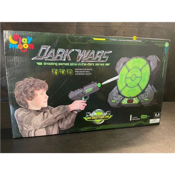 1 Dark Wars Glow-In-The-Dark Toy Dart Shooting Game - New