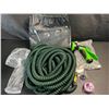 Image 1 : 1 Expandable Garden Hose with Nozzle and Hose Hanger - New