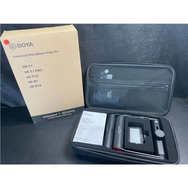 1 Boya Universal Smartphone Video Kit - Model: VK-R1X (LED Light & Lavalier Included) - New