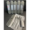 Image 2 : 6 Sets of W&P Porter Stainless Steel Utensil Sets with Silicone Carrying Cases - New!