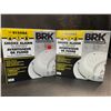 Image 1 : 2 BRK 9120BA Hardwired Smoke Alarms with Battery Backup - Brand New!