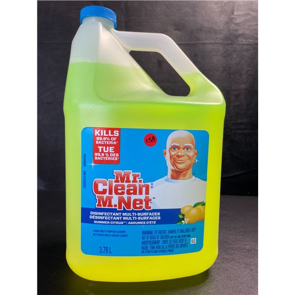 1 Jug of Mr.Clean Disinfectant Multi-Surface Cleaner - Summer Citrus Scent - 3.78L - New