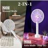 Image 4 : 1 Tmactime Electric Fly Swatter - Rechargeable Design - New