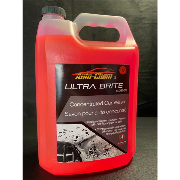 1 Jug of AutoChem Ultra Brite Concentrated Car Wash - 3.78L - New!