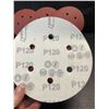 Image 2 : Lot of Orbital Sanding Discs - 90PCS - P120 Grit - New