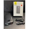 Image 1 : 1 Quick-Charge Digital Display High-Capacity Portable Power Bank/Charger w/ Flashlight - New