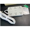 Image 2 : 1 Tessan Mult-Outlet Power Strip Bar - New (Damaged Box)