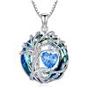Image 1 : 1 Tree of Life Necklace for Women - 925 Sterling Silver w/ Crystal Birthstone Pendant - Brand New!