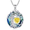 Image 1 : 1 Tree of Life Necklace for Women - 925 Sterling Silver w/ Crystal Birthstone Pendant - Brand New!