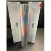 Image 2 : 2 Rolls of Holographic Permanent Adhesive Vinyl - 12" x 6FT Per Roll - For DIY Crafts/Decor - New