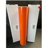 Image 2 : 2 Large Rolls of Orange Adhesive Permanent Vinyl - 12" x 15FT Rolls - For DIY Crafts/Decor - New