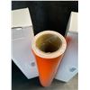 Image 3 : 2 Large Rolls of Orange Adhesive Permanent Vinyl - 12" x 15FT Rolls - For DIY Crafts/Decor - New