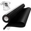 Image 1 : 2 Large Rolls of Black Heat Transfer Vinyl (HTV) - 12" x 20FT Rolls for DIY Heat Press Crafts - New