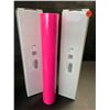Image 2 : 2 Rolls of Neon Pink Permanent Adhesive Vinyl - 12" x 6FT Rolls - For DIY Crafts/Decor - Brand New!