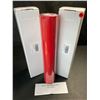 Image 2 : 2 Large Rolls of Red Heat Transfer Vinyl (HTV) - 12" x 25FT Rolls for DIY Heat Press Crafts - New
