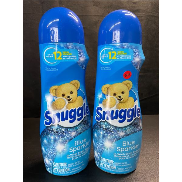 2 Bottles of Snuggle Blue Sparkle In-Wash Scent Booster Crystals - 1.31LB (595g Each) - New Sealed