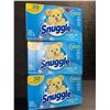Image 1 : 3 Boxes of Snuggle Cuddle-Up Fresh Dryer Sheets - 120 Sheets Per Box - New Sealed