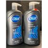 Image 1 : 2 Dial Refresh 3in1 Body Wash - Blue Sage Scent - 946ml Each (Large Pump-Action Bottles) - New