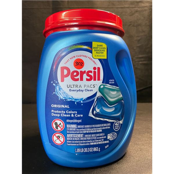 1 Tub of Persil Original Ultra Pacs Everyday Clean Laundry Detergent Pods;1.89lb/42 Ultra Pacs - New