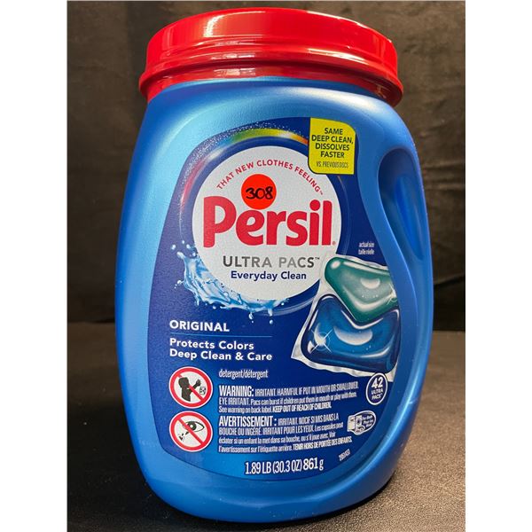 1 Tub of Persil Original Ultra Pacs Everyday Clean Laundry Detergent Pods;1.89lb/42 Ultra Pacs - New