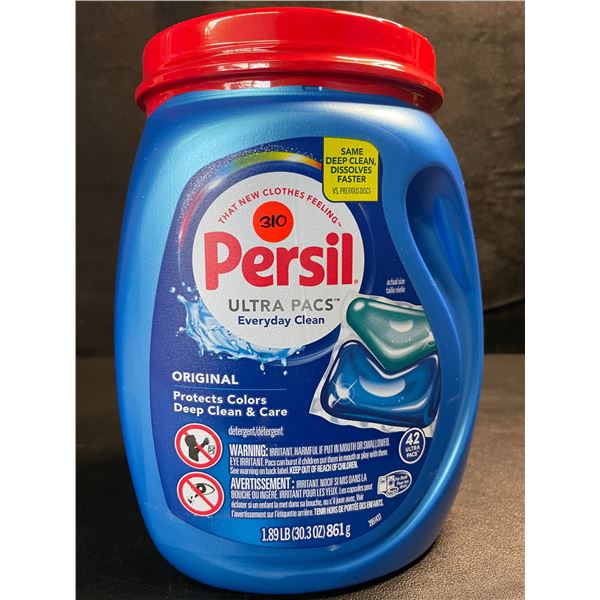 1 Tub of Persil Original Ultra Pacs Everyday Clean Laundry Detergent Pods;1.89lb/42 Ultra Pacs - New
