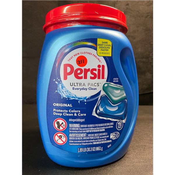 1 Tub of Persil Original Ultra Pacs Everyday Clean Laundry Detergent Pods;1.89lb/42 Ultra Pacs - New