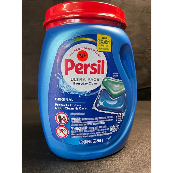 1 Tub of Persil Original Ultra Pacs Everyday Clean Laundry Detergent Pods;1.89lb/42 Ultra Pacs - New