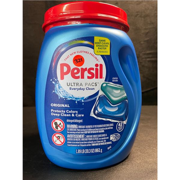 1 Tub of Persil Original Ultra Pacs Everyday Clean Laundry Detergent Pods;1.89lb/42 Ultra Pacs - New