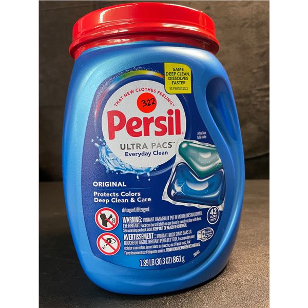 1 Tub of Persil Original Ultra Pacs Everyday Clean Laundry Detergent Pods;1.89lb/42 Ultra Pacs - New