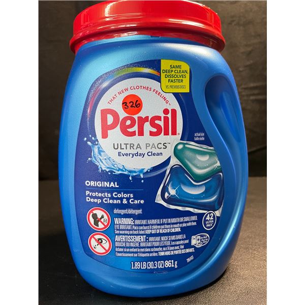 1 Tub of Persil Original Ultra Pacs Everyday Clean Laundry Detergent Pods;1.89lb/42 Ultra Pacs - New