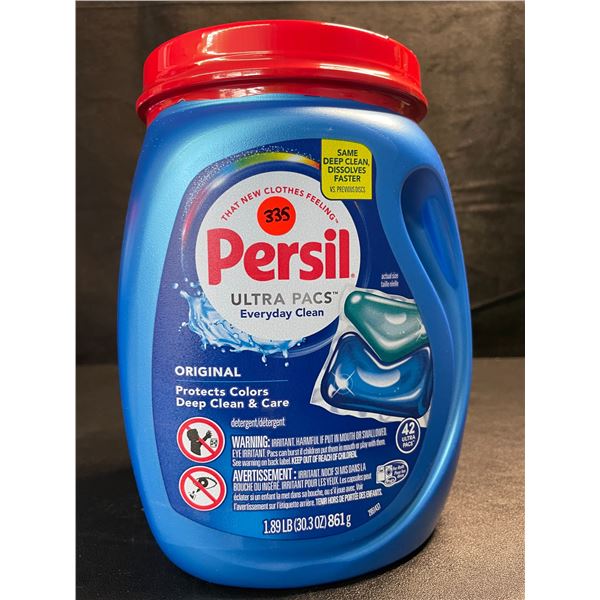 1 Tub of Persil Original Ultra Pacs Everyday Clean Laundry Detergent Pods;1.89lb/42 Ultra Pacs - New