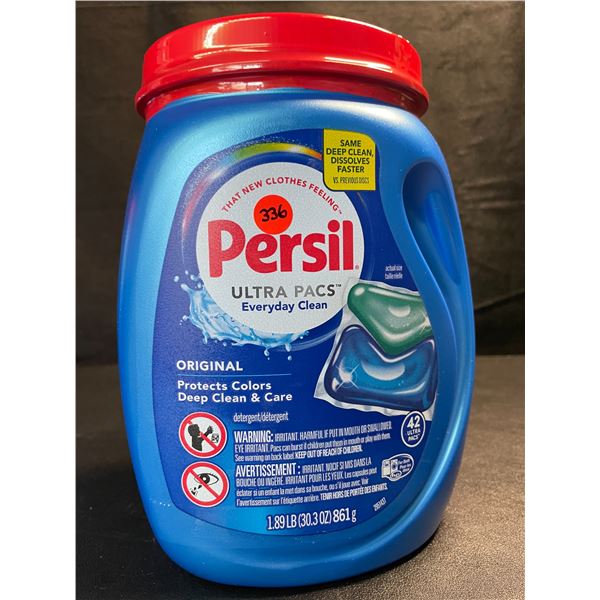 1 Tub of Persil Original Ultra Pacs Everyday Clean Laundry Detergent Pods;1.89lb/42 Ultra Pacs - New