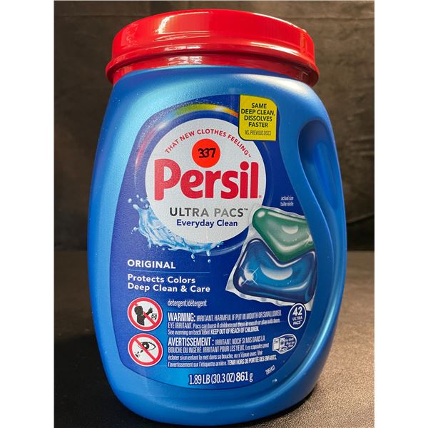 1 Tub of Persil Original Ultra Pacs Everyday Clean Laundry Detergent Pods;1.89lb/42 Ultra Pacs - New