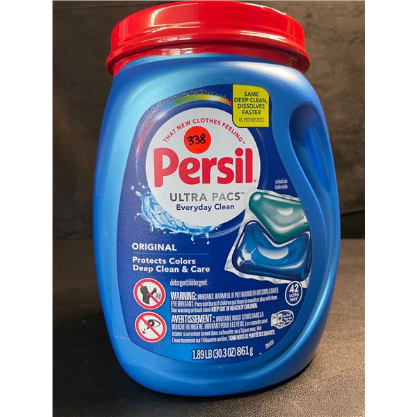1 Tub of Persil Original Ultra Pacs Everyday Clean Laundry Detergent Pods;1.89lb/42 Ultra Pacs - New