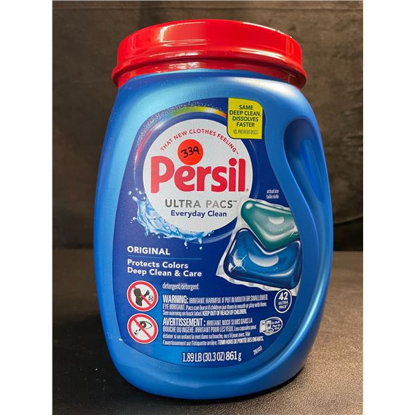 1 Tub of Persil Original Ultra Pacs Everyday Clean Laundry Detergent Pods;1.89lb/42 Ultra Pacs - New