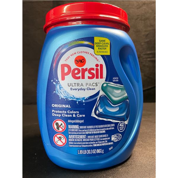 1 Tub of Persil Original Ultra Pacs Everyday Clean Laundry Detergent Pods;1.89lb/42 Ultra Pacs - New