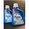 Image 1 : 2 Bottles of Purex Cold Water Liquid Laundry Detergent - 2.03L (50 Loads) Each - New