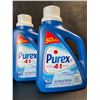 Image 1 : 2 Bottles of Purex Cold Water Liquid Laundry Detergent - 2.03L (50 Loads) Each - New