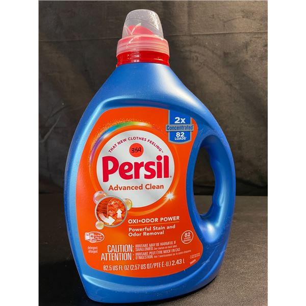 1 Bottle of Persil Advanced Clean Oxi+Odor Power Concentrated Liquid Laundry Detergent - 2.43L - New