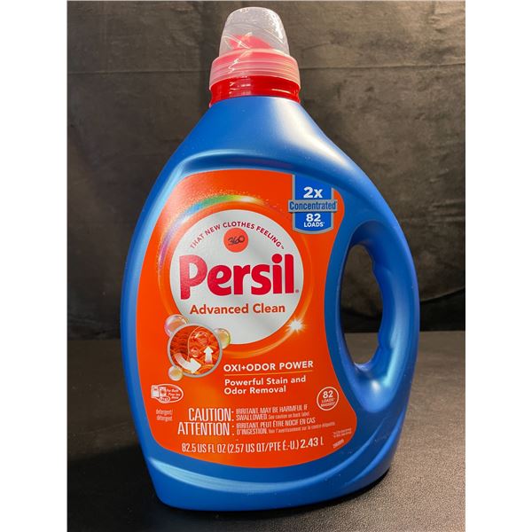 1 Bottle of Persil Advanced Clean Oxi+Odor Power Concentrated Liquid Laundry Detergent - 2.43L - New