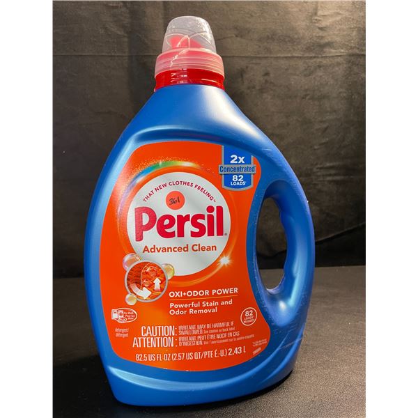1 Bottle of Persil Advanced Clean Oxi+Odor Power Concentrated Liquid Laundry Detergent - 2.43L - New