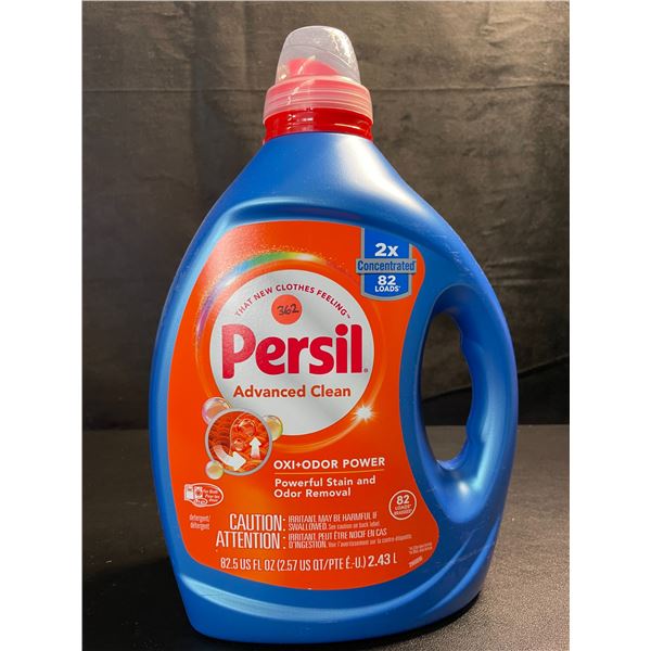 1 Bottle of Persil Advanced Clean Oxi+Odor Power Concentrated Liquid Laundry Detergent - 2.43L - New