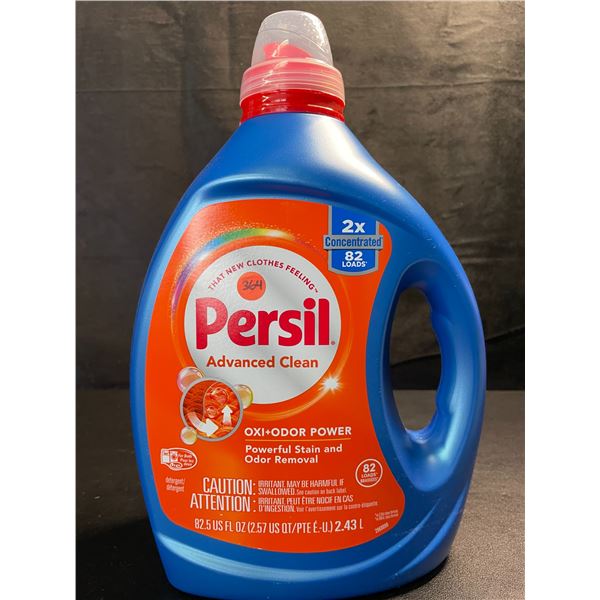 1 Bottle of Persil Advanced Clean Oxi+Odor Power Concentrated Liquid Laundry Detergent - 2.43L - New