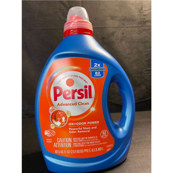 1 Bottle of Persil Advanced Clean Oxi+Odor Power Concentrated Liquid Laundry Detergent - 2.43L - New
