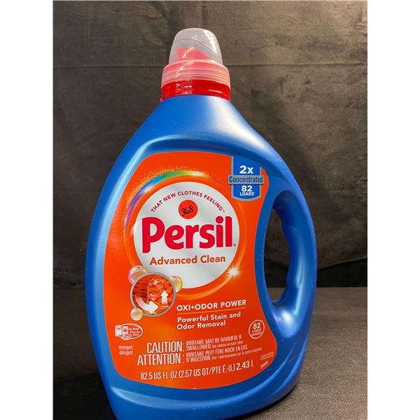 1 Bottle of Persil Advanced Clean Oxi+Odor Power Concentrated Liquid Laundry Detergent - 2.43L - New