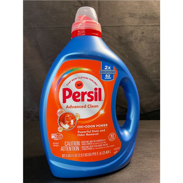 1 Bottle of Persil Advanced Clean Oxi+Odor Power Concentrated Liquid Laundry Detergent - 2.43L - New