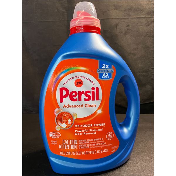 1 Bottle of Persil Advanced Clean Oxi+Odor Power Concentrated Liquid Laundry Detergent - 2.43L - New