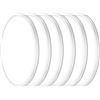 Image 1 : 6-Pack of LED Flush Mount Ceiling Lights - 12" Size - 3200LM - 28W Dimmable - New in Box