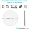 Image 6 : 6-Pack of LED Flush Mount Ceiling Lights - 12" Size - 3200LM - 28W Dimmable - New in Box